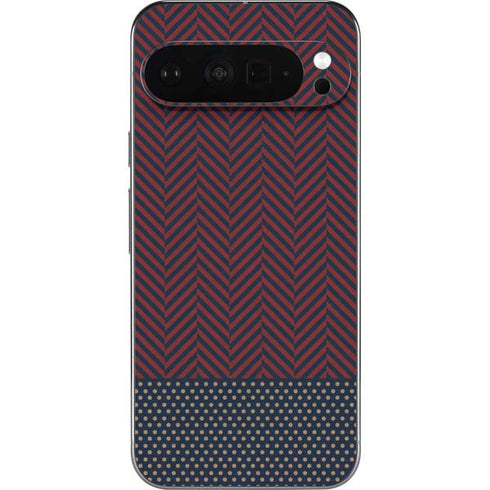 Blocked Polka Dot Chevron Pixel 9 Pro XL Skin